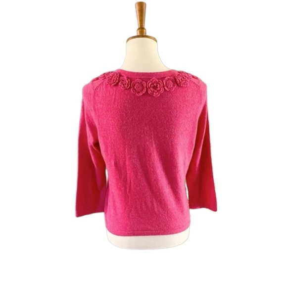 Boden wool blend flower appliqué cardigan - Picture 4 of 6